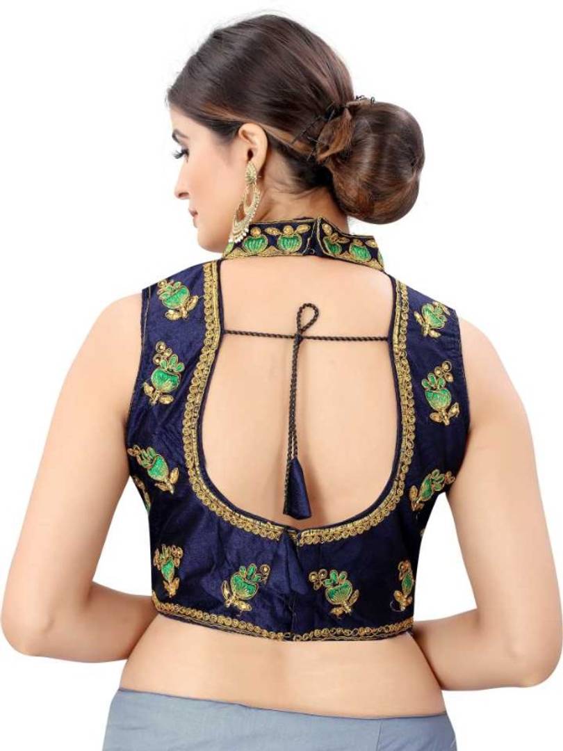 Trendy phantom silk Stitched Blouse for Women